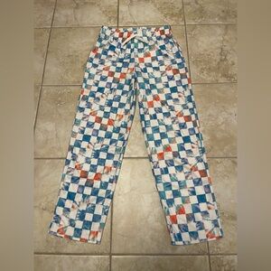 Cat & Jack Unisex Kids Plaid Pants Size L (10-12)  New Without Tags